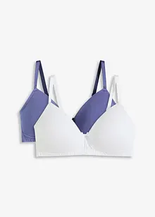 Padded-BH uten bøyle, med økologisk bomull (2-pack), bonprix