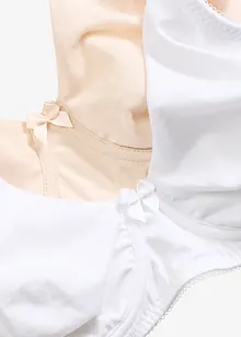 T-skjorte-BH med bøyle og økologisk bomull (2-pack), bonprix