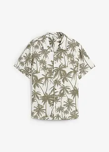Kortermet skjorte i viskose, Slim Fit, bonprix