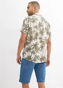Kortermet skjorte i viskose, Slim Fit, bonprix