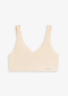 Feel Comfort Seamless-BH-topp i ribbemateriale, bonprix