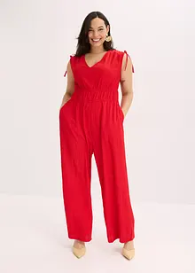Jumpsuit i strukturert krepp, bonprix