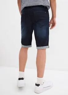 Bermudashorts i denim med stretch og oppbrett, Regular Fit, bonprix
