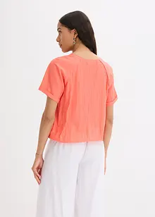 Kortermet bluse i myk viskosemiks, bonprix
