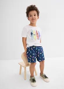 T-skjorte og shorts i 100% bomull (2-delt sett), bonprix