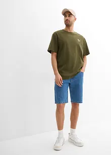 T-skjorte med trykk på ryggen, Loose Fit, bonprix