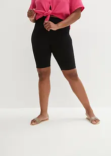 High Waist-sykkelbukse av ribbet jersey, bonprix