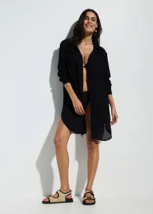 Lang strandbluse i lett viskose, bonprix