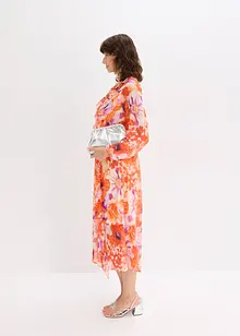 Chiffonkjole med volanger, bonprix