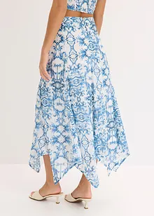 Skjørt med snipper i falden, bonprix