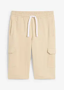Cargo-bermudashorts i trikot i 100% økologisk bomull, bonprix