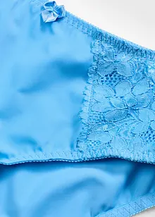 Truse med høy midje og nydelige blonder (2-pack), bonprix