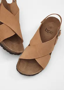 Sandal i skinn, bonprix