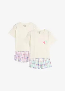 Pyjamas i 100% økologisk bomull (4-delt sett), bonprix