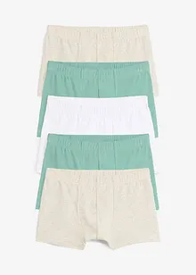 Boksershorts med myk økologisk bomull (5-pack), bonprix