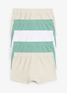 Boksershorts med myk økologisk bomull (5-pack), bonprix