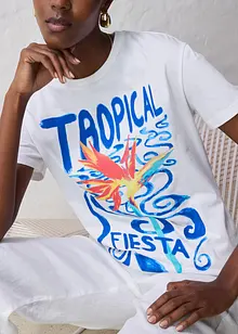 T-skjorte med silke, bonprix