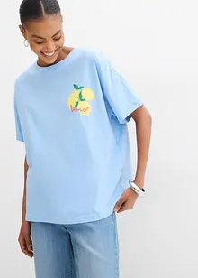Oversized topp i 100% økologisk bomull, bonprix