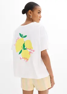 Oversized topp i 100% økologisk bomull, bonprix