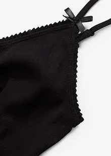 Kort pyjamas i ribbemateriale i 100% bomull, bonprix