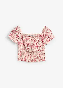 Carmenbluse av 100% bomull, bonprix
