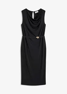 Trikotkjole med belte (2-delt sett), bonprix