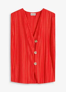 Topp i plissert materiale, bonprix