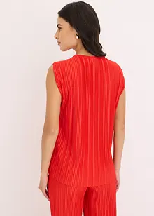 Topp i plissert materiale, bonprix