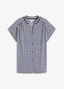 Trikotbluse med trykk, bonprix