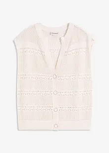 Strikkejakke med hullstrikk, bonprix