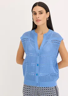 Strikkejakke med hullstrikk, bonprix