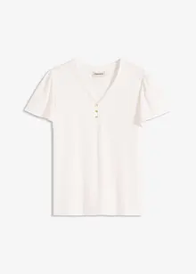 Topp med viskose og knapper, bonprix