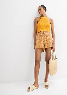 Halterneck-topp i strikket materiale, bonprix