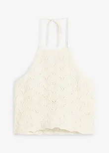 Halterneck-topp i strikket materiale, bonprix
