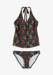 Halterneck-tankini med V-hals (2-delt sett), bonprix
