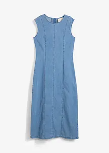 Jeanskjole i økologisk bomull med stretch, bonprix