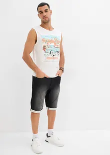 Singlet i vasket look (2-pack), bonprix