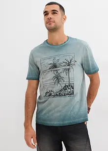 T-skjorte i økologisk bomull og vasket look, bonprix