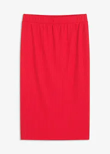 Jerseyskjørt i ribbemateriale, bonprix