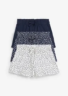 Jerseyshorts i 100% økologisk bomull (3-pack), bonprix
