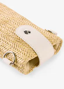 Liten skulderveske i strålook, bonprix