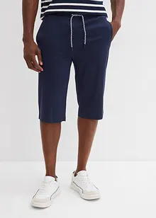 Lang jerseyshorts i 100% økologisk bomull (2-pack), bonprix
