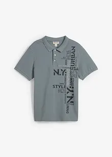 Piké-poloskjorte i ren bomull, Slim Fit, kortermet, bonprix