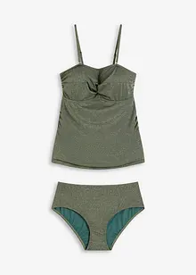 Tankini med glansgarn (2-delt sett), bonprix