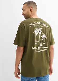 T-skjorte med trykk på ryggen, Loose Fit, bonprix