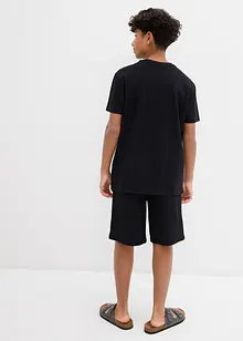 T-skjorte og shorts i økologisk bomull (2-delt sett), bonprix