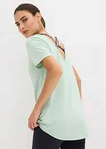 Lang treningstopp med utringning i ryggen, bonprix