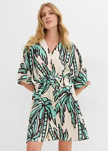 Minikjole i lett viskose med kimono-ermer, bonprix