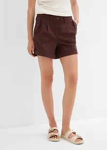 Shorts i twill med høy midje, bonprix