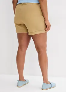Shorts i twill med høy midje, bonprix